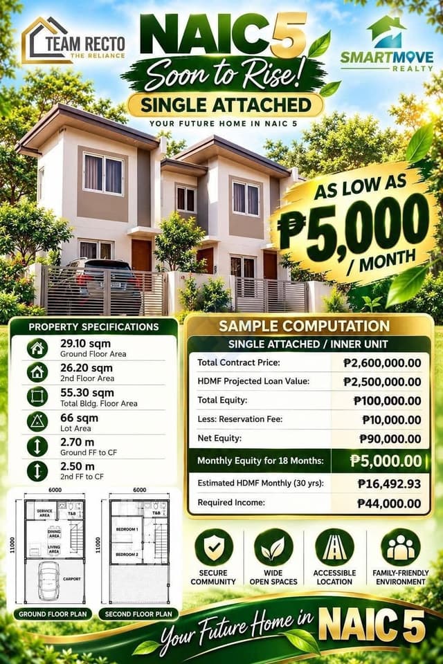 5K MONTHLY DOWN PAYMENTS SINGLE ATTACHED NA, MAY FENCE AT GATE PA!