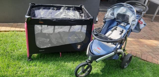 Camping cot and Stroller combo