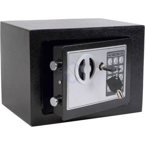 Electronic Deluxe Digital Security Safe Box – Keypad & Key Lock