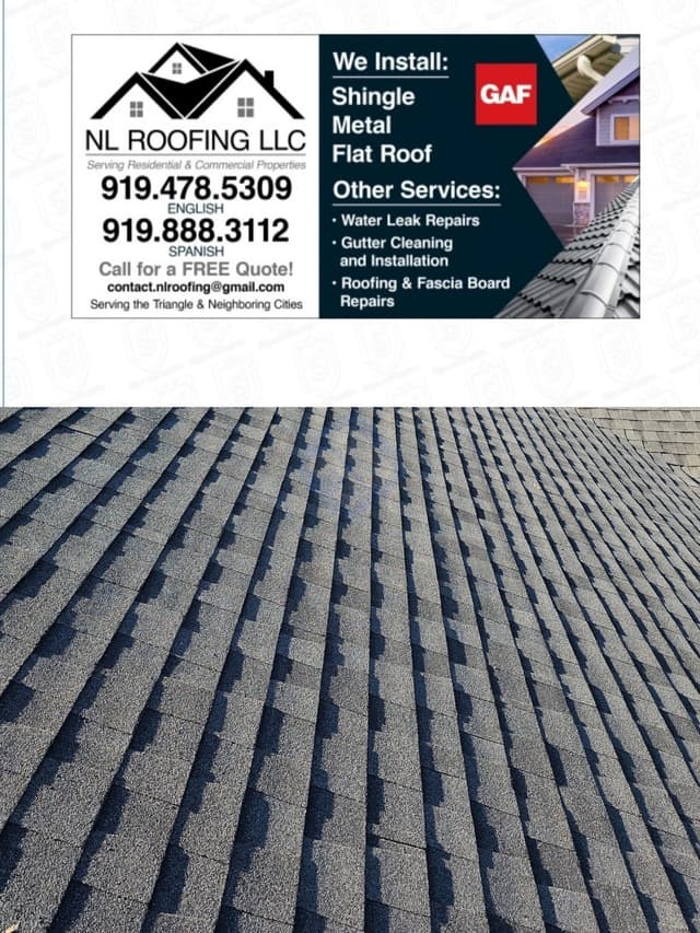 $ 395 All tipes of roofing work is done shingles metal flat roof carpenter siding good fair price