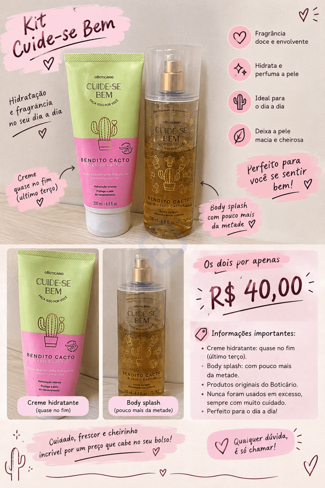LINHA ESPECIAL - BENDITO CACTO - O BOTICÁRIO