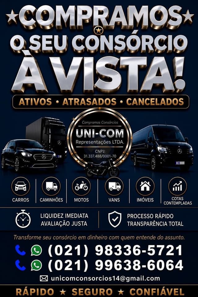 Compramos o seu consórcio à vista!