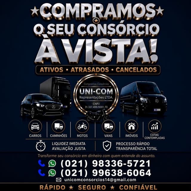 Compramos o seu consórcio à vista!