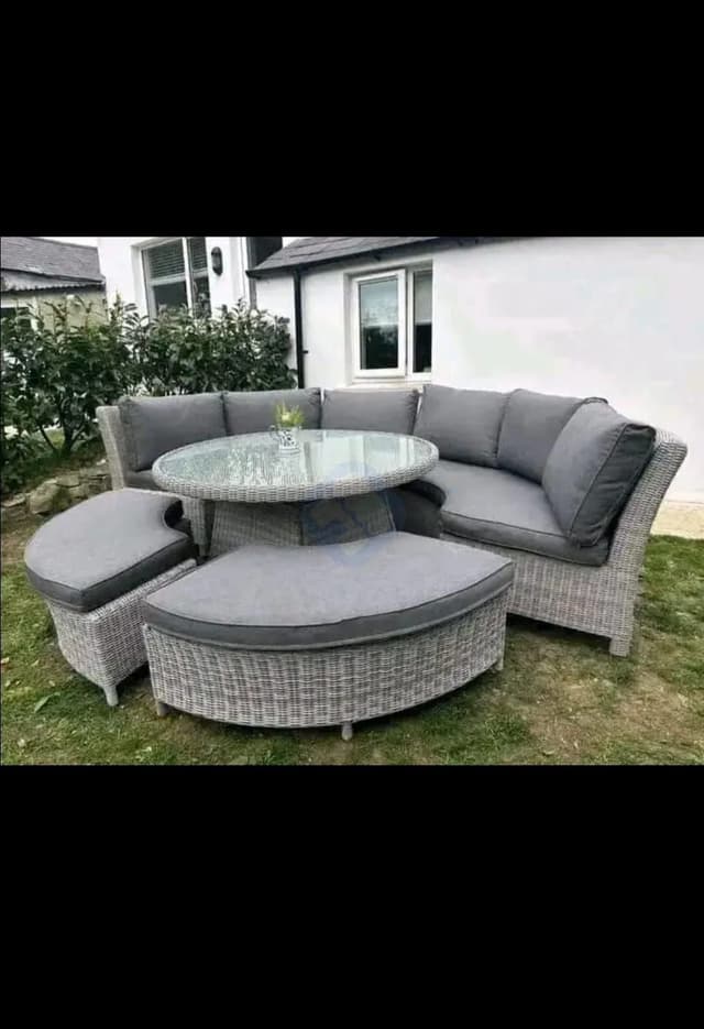stunning outdoor wicker lounge