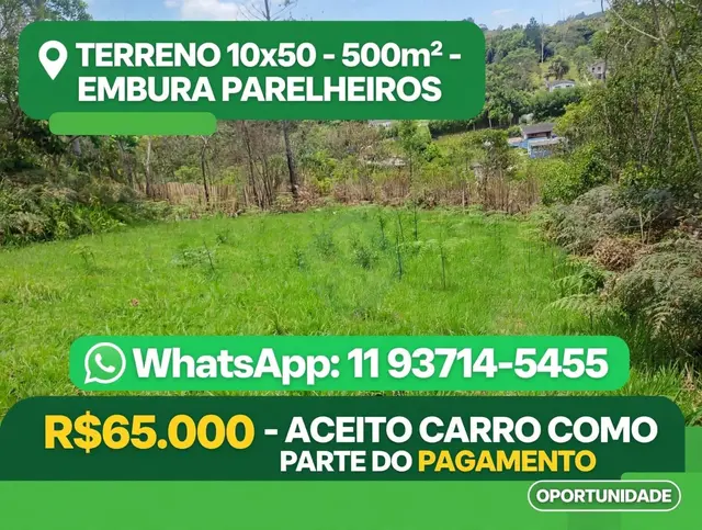 terreno a venda aceita carro como parte do pagamento